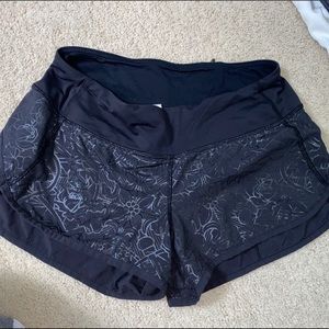 Cute pattern lululemon speed shorts